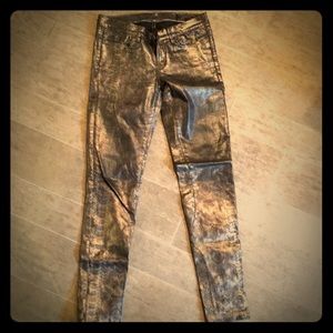 💛Shinny Faux leather pants